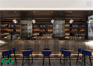 Modern Bar Bar Counter Free 3d Model